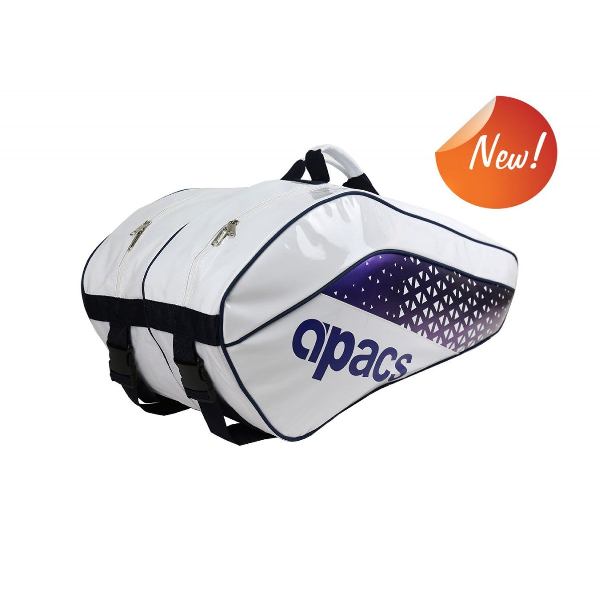 Apacs Deluxe Double Compartment Racket Bag D2803XL - White/Blue – Badeq ...