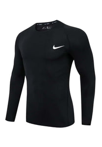 NIKE LONG SLEEVED COMPRESSION TSHIRTS.
