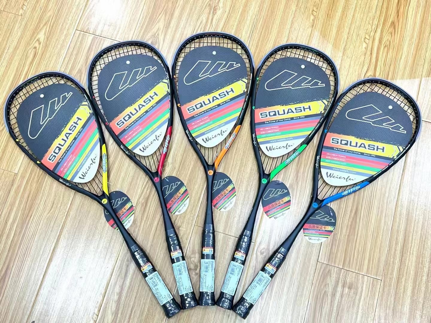 Weierfu Black Zone 125 Squash Racket