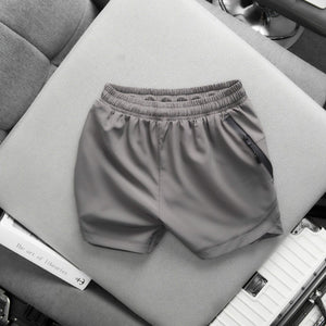 PLAIN TWO LAYERED SHORTS.