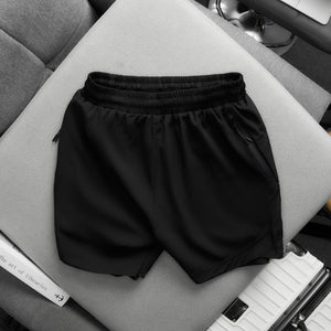 PLAIN TWO LAYERED SHORTS.