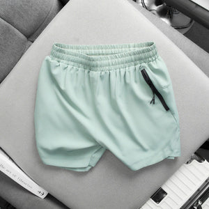 PLAIN TWO LAYERED SHORTS.