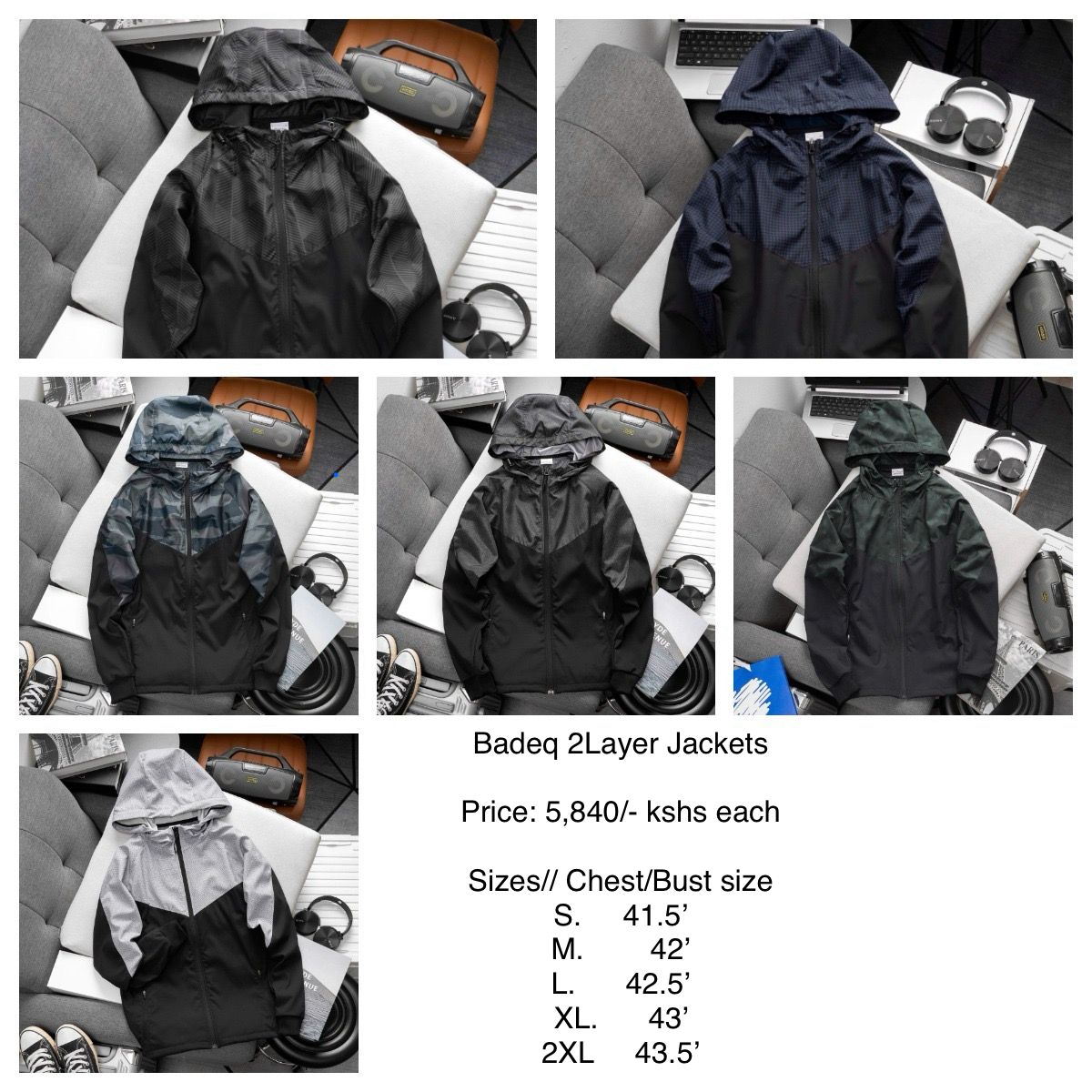 PLAIN 2 LAYERED JACKETS.