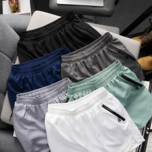 PLAIN TWO LAYERED SHORTS.