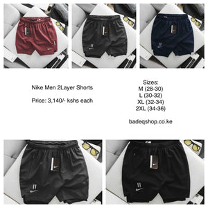 NIKE 2 LAYER TRAINING SHORTS