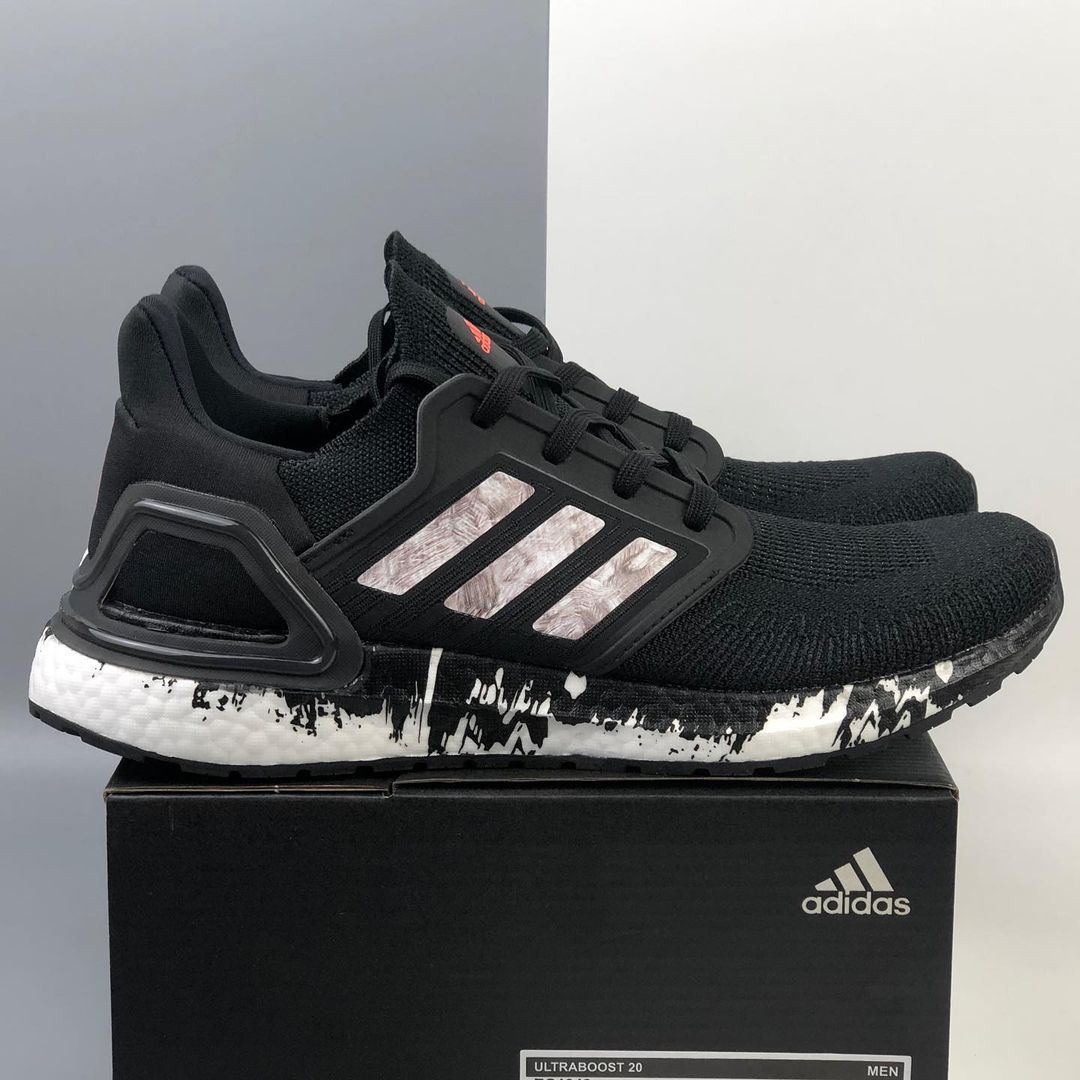 Mens Ultraboost Adidas Running Ultraboost 20 Trainers In Black