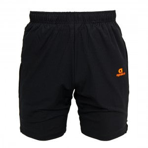 Apacs Black Shorts Orange Trim (AP096)