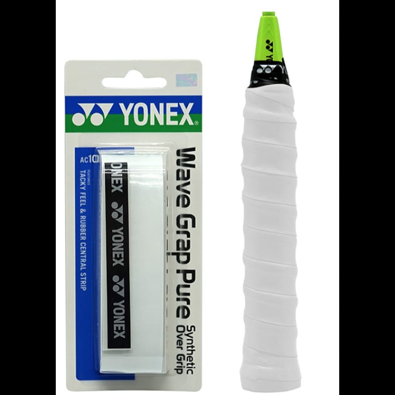 YONEX WAVE GRAP PURE : Tacky feel & rubber central strip